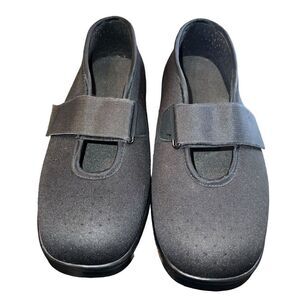 Apex Diabetic Shoes Mens 11 Wide Mary Jane Slip On Ambulator Black Hook Loop